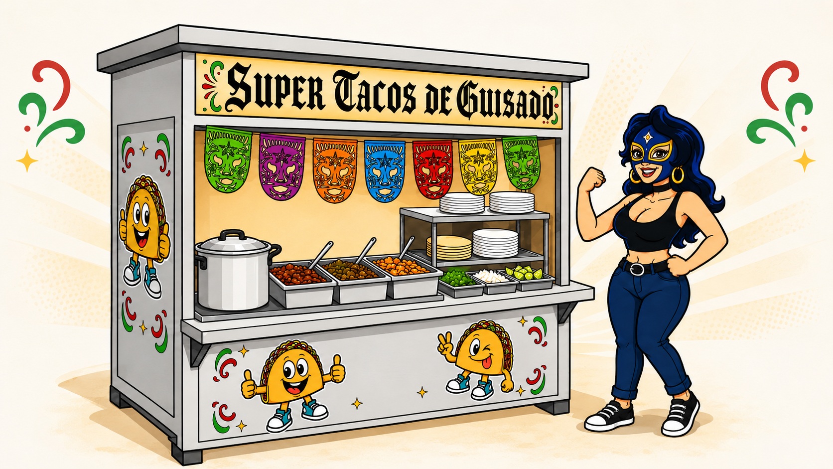 Super Tacos de Guisado, sitio web y app instalable para microempresa